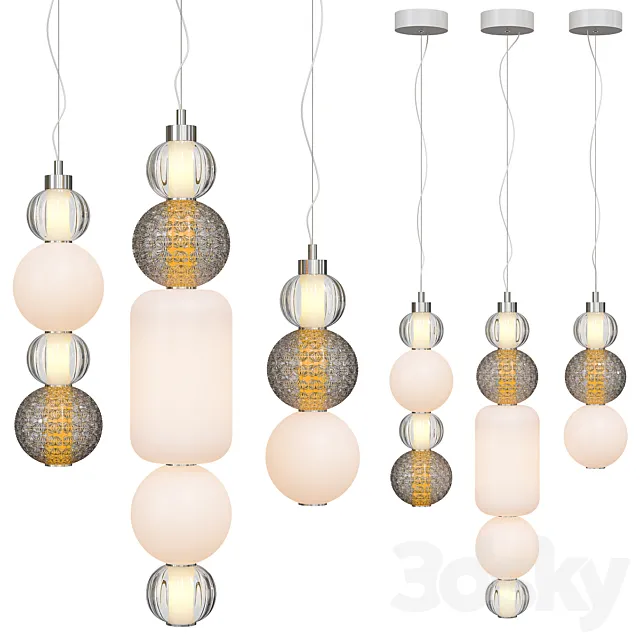 Suspension Lamp Aimabla Light Set 3D Model
