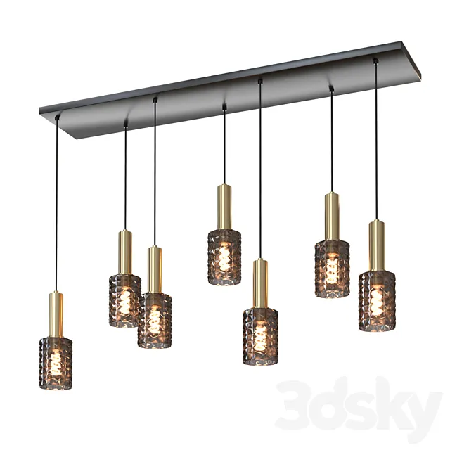 Suspension lamp Lucide CORALIE 3D Model