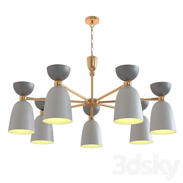 Suspension lamp maytoni cloches 3D Model