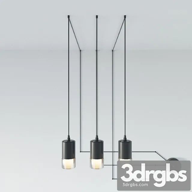 Suspension lamp wireflow freeform 0363 led suspension lamp 3D Model Free