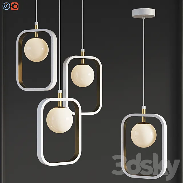 Suspension Light Avola Gold Maytoni Modern 3DModel