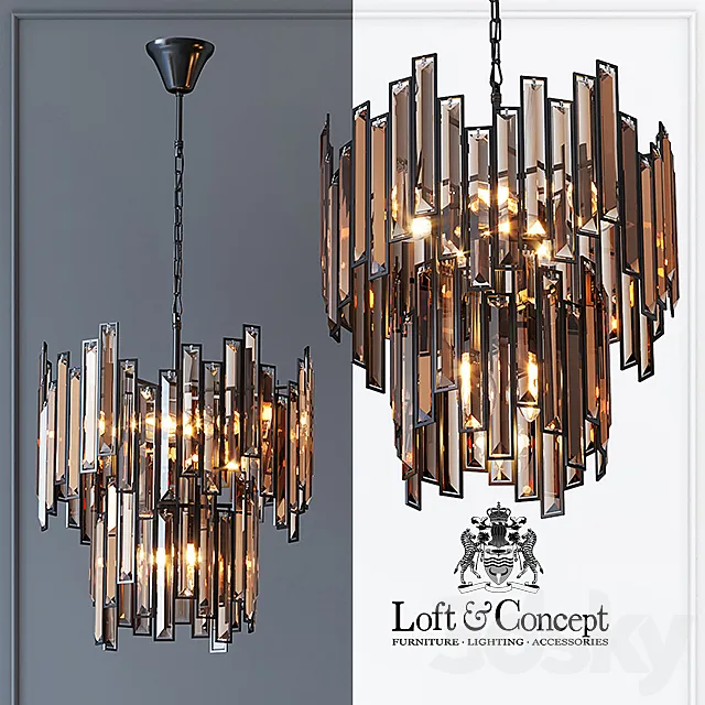 Suspension light Darkness Pendant 9 3D Model