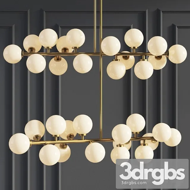 Suspension light the mimosa pendant 16 plafonds by atelier areti 3D Model Free