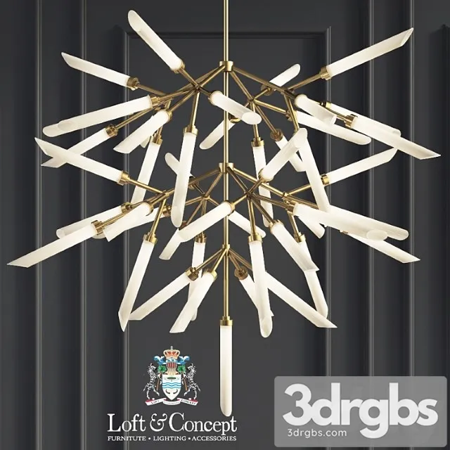 Suspension lights spur grande chandelier 3D Model Free