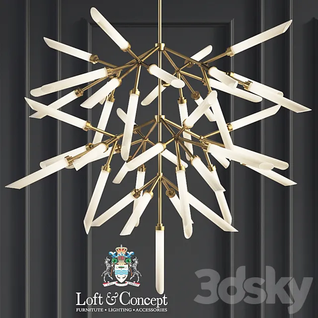 Suspension lights Spur Grande Chandelier 3D Model