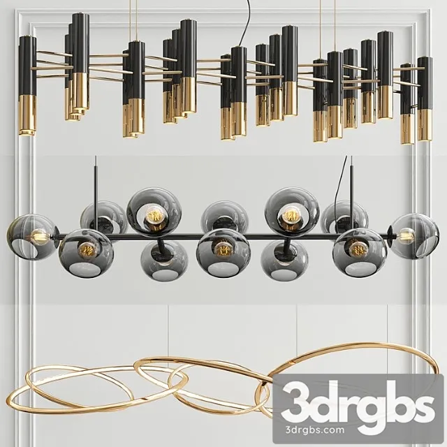Suspension linear chandelier - 3 type