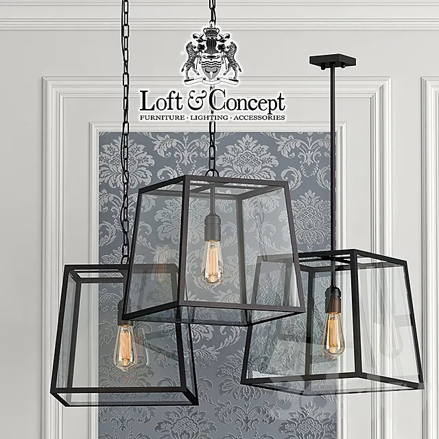 Suspension Loft Industrial Filament Pendant 3DModel