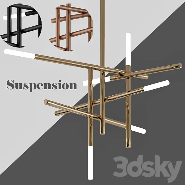 Suspension Medium Chandelier 3DModel