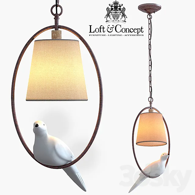 Suspension Norman Bird Chandelier One 3DModel