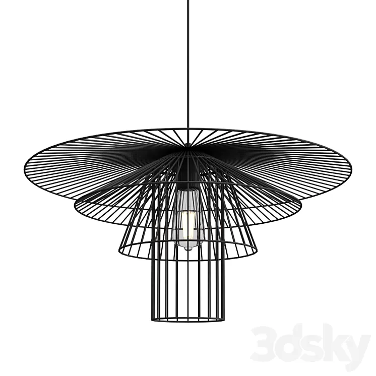 Suspension papillon filaire MACHAON 3D Model Free