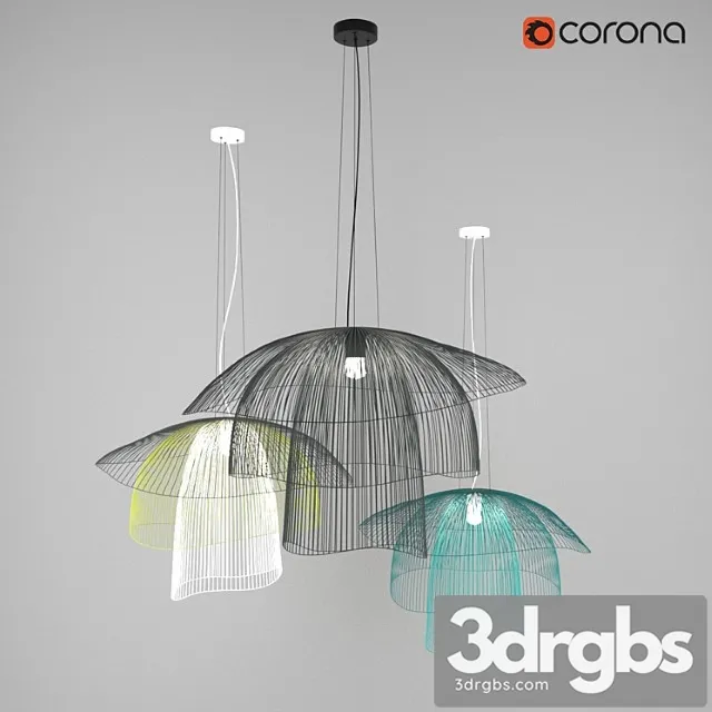 Suspension Papillon Forestier 3D Model Free