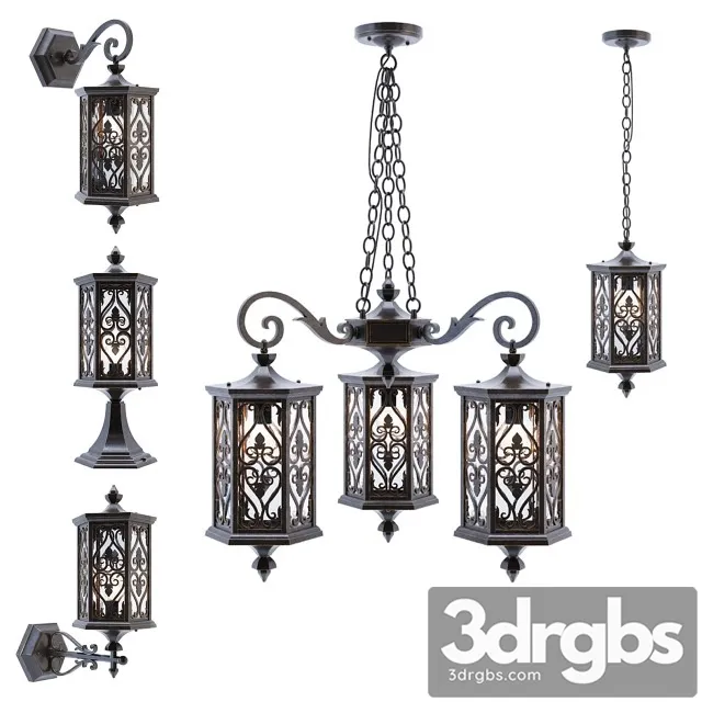 Suspension Street Luminer Maytoni Canal Grande Street 3D Model Free