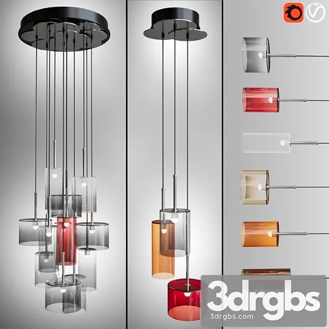 Suspensions spillray axolight 3D Model Free