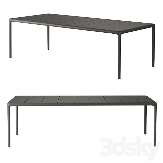 Sutherland Otti 98" Rectangular Dining Table 3D Model