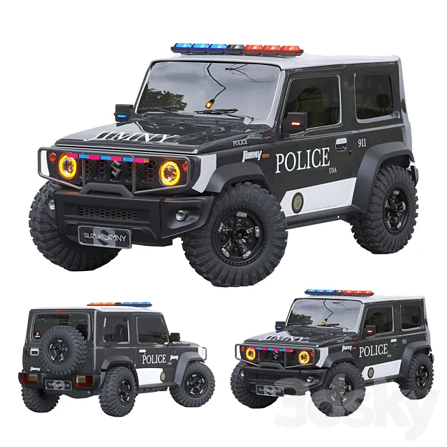 SUZUKI JIMNY POLICE CAR Free Download