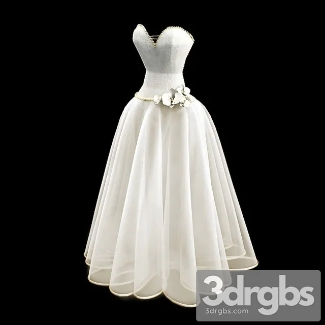 Svadebnoe Platie 3D Model Free