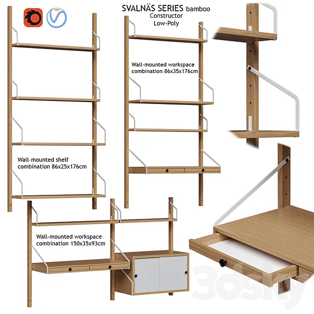 Svalnas Ikea type 3 system and furniture designer vol. 1 3DModel