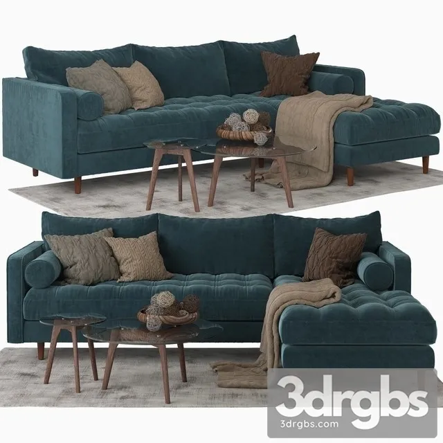 Sven Sectional Sofa 3D Model Free