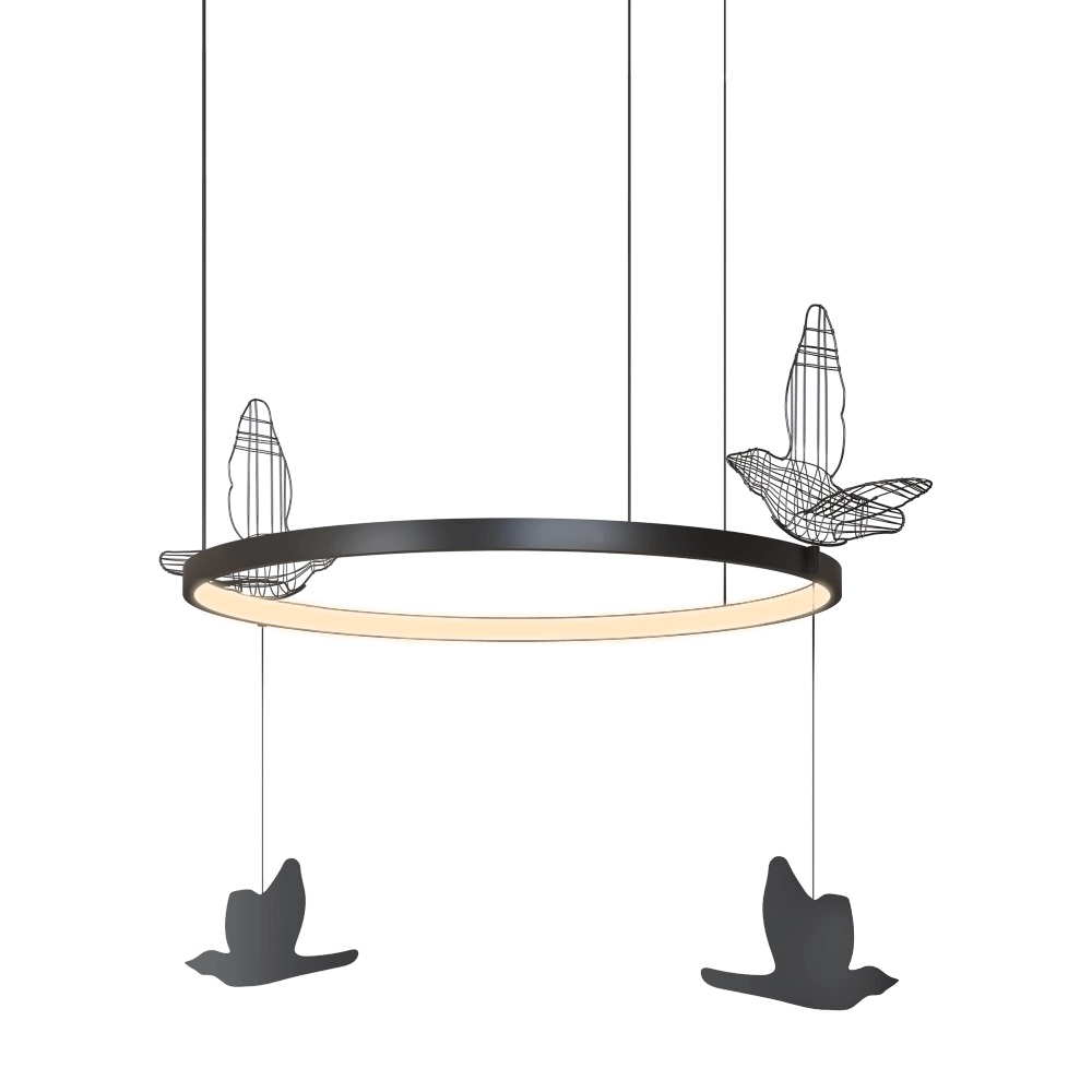 SVITANOK - Pendant lamp Flight shadows round 3D Model