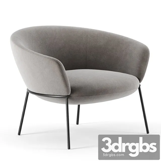 Swale armchair by La Cividina 3D Model Free