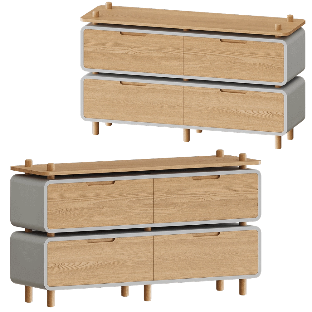 Swallow’s Tail Furniture - Sideboard LOOP 154 3D Model