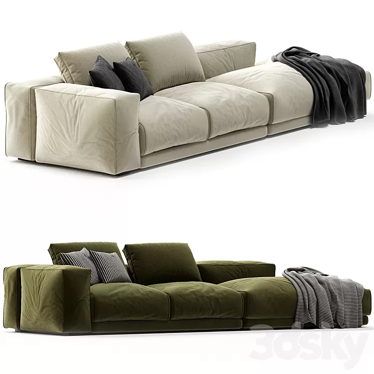 Swan Hills Lounge Corner Sofa 3D Model Free