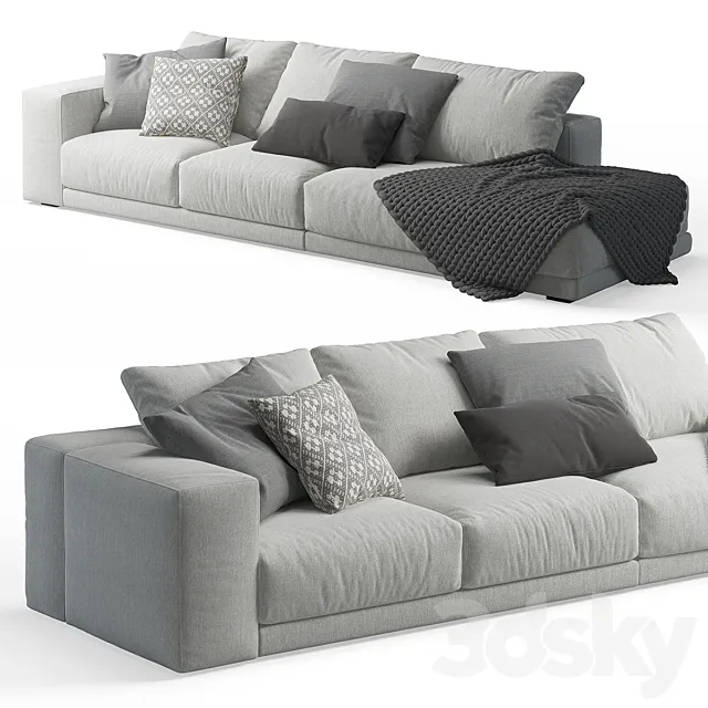 Swan Hills Lounge Sofa 3D Model