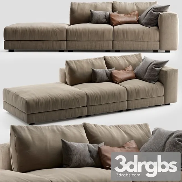 Swan hills sofa 2 2 3D Model Free