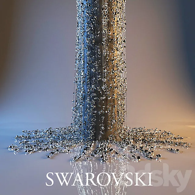 Swarovski crystals for the column 3D Model