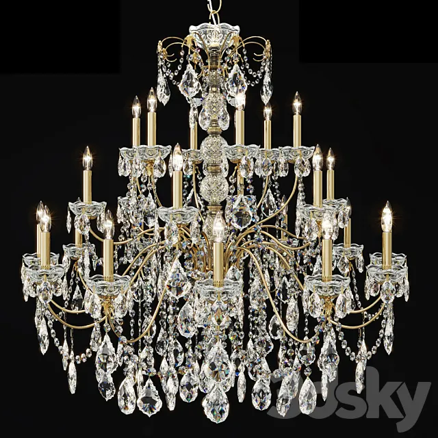 Swarovski Schonbek 1718-23 chandelier 3DModel