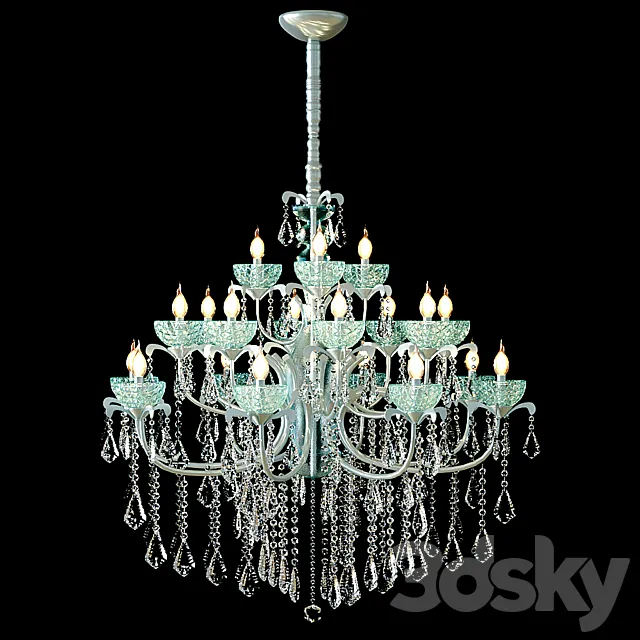 Swarovski Strass Crystal Chandelier 3D Model