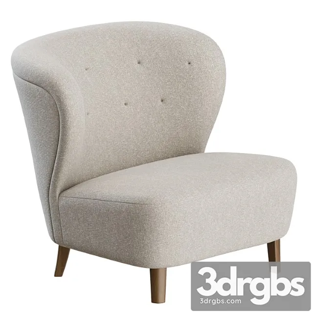 Swedish Lounge Chair By Gosta Jonsson 3D Model Free