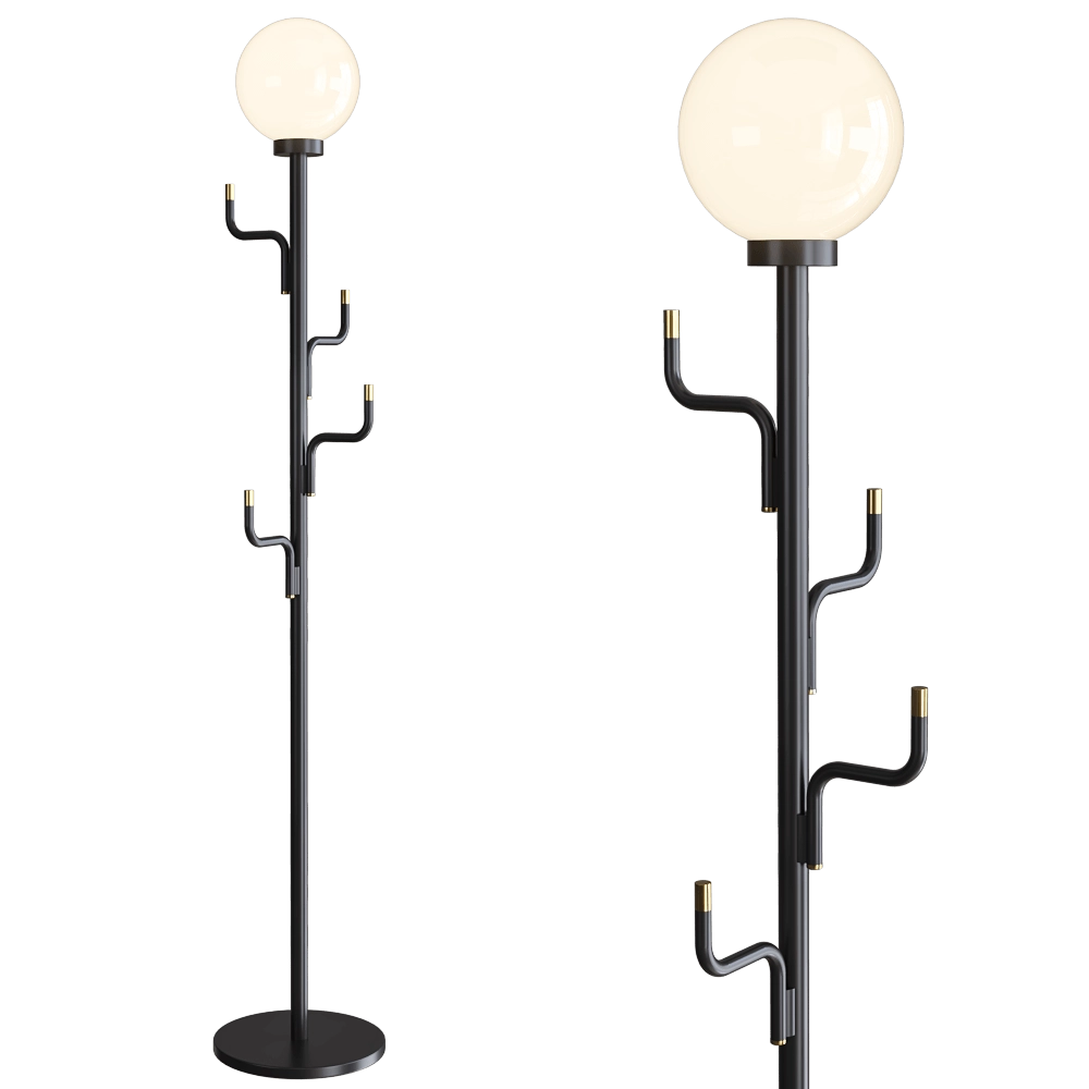 SWEDISH NINJA - Floor lamp and hanger BIG DARLING 3D Model