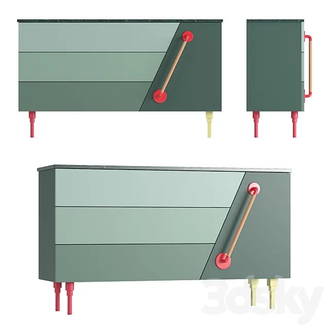 Swedish Ninja - Rufus Walter sideboard 3DModel