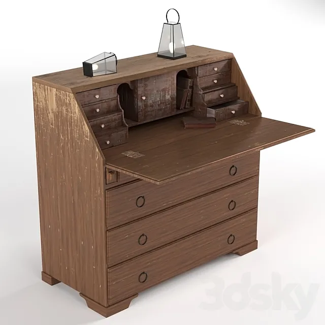 Swedish Painted Bureau Free Download