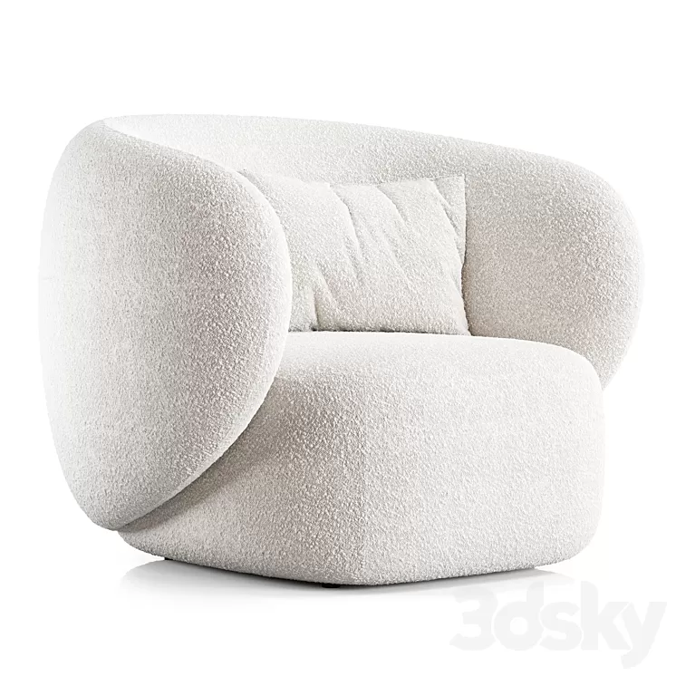 Swell Armchair By Grado Design 3D Model Free