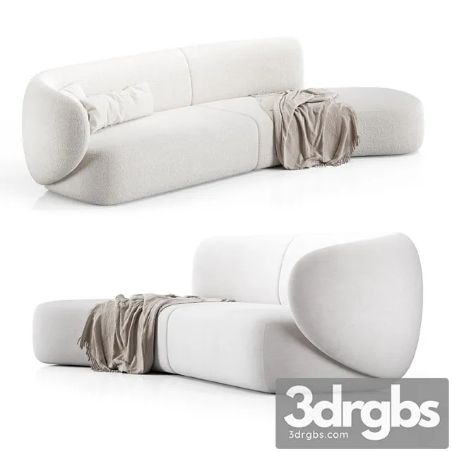 Swell sofa 3 seater curved by grado design