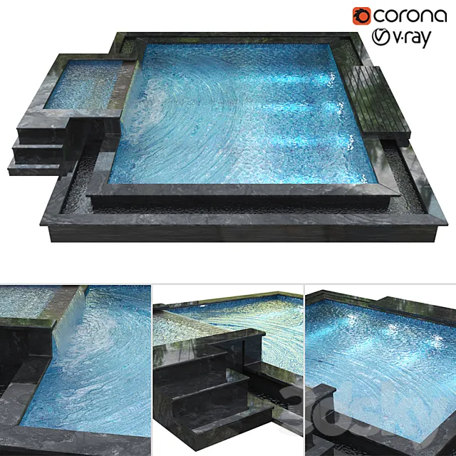 Swimming pool 004 3D Model