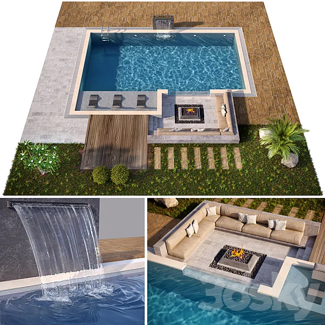 Swimming pool 2 3D Model