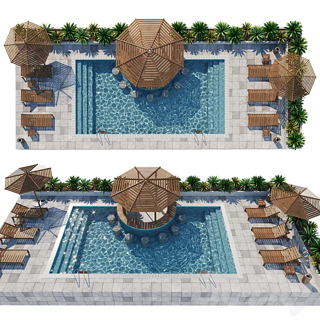 Swimming pool 4 3D Model