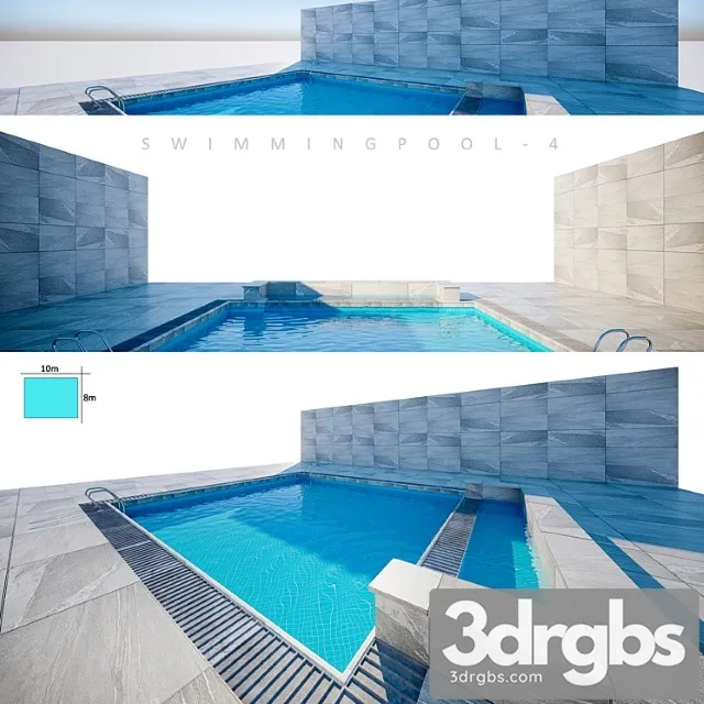 Swimming Pool 4 3D Model Free