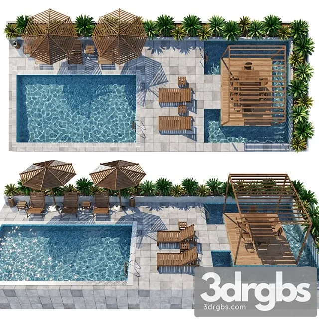 Swimming pool 5 3D Model Free