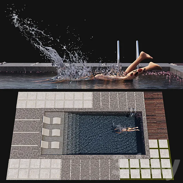 Swimming pool diving Free Download