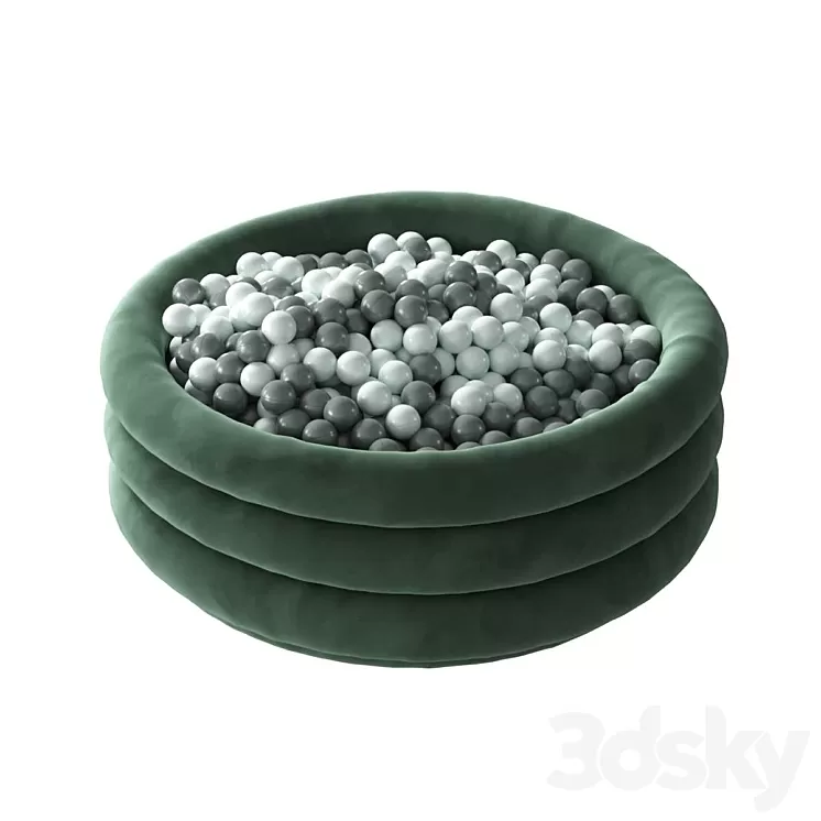 Swimming pool in the nursery 3D Model