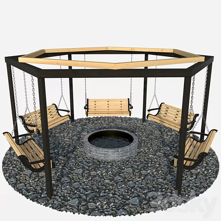 Swing around the well 3D Model