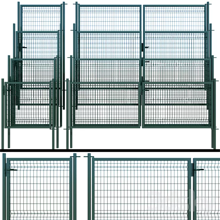 Swing gates wicket 3D Model