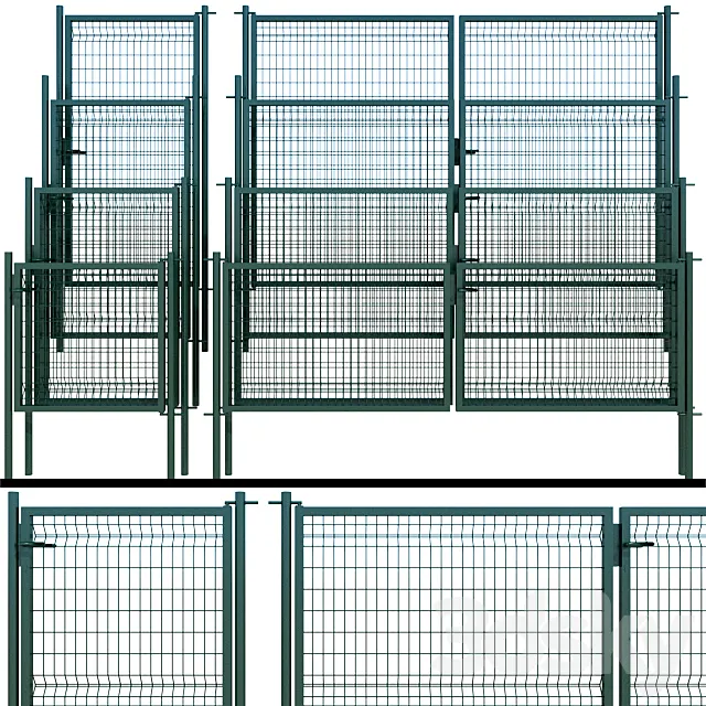 Swing gates. wicket 3DModel