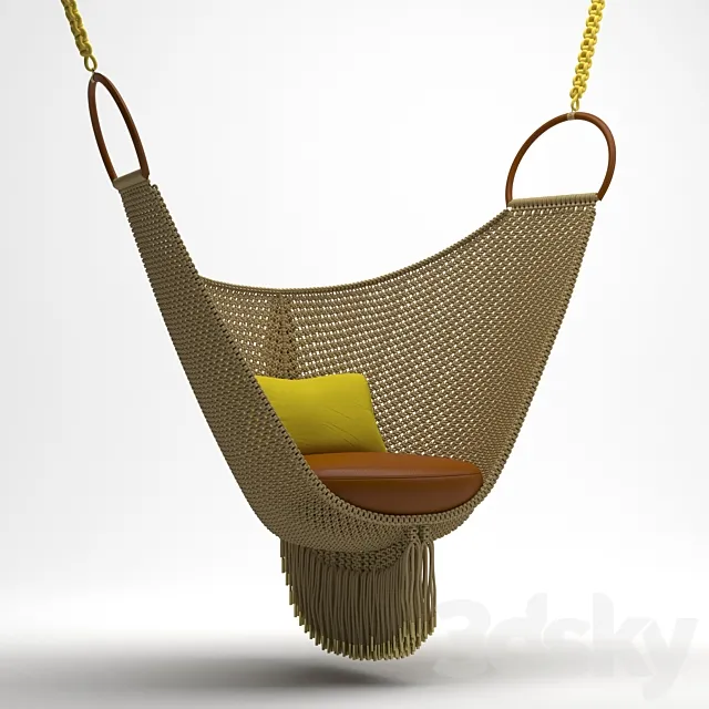 Swing LouisVuitton Swing Chair By Patricia Urquiola 3D Model
