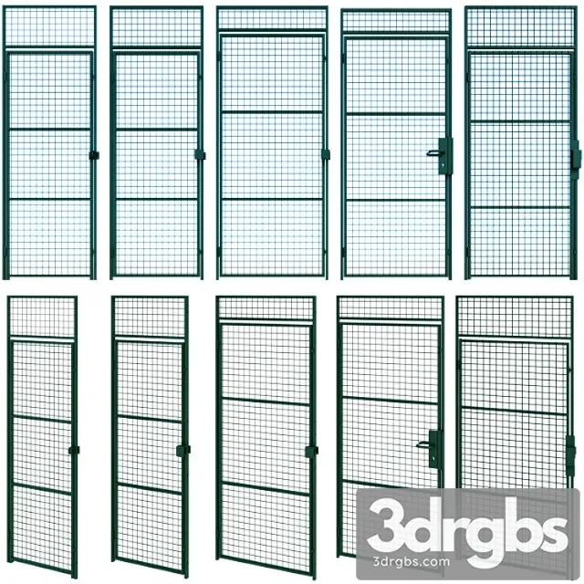 Swing Metal Metal Door 3D Model Free
