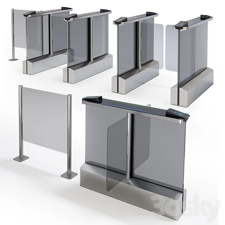 swing turnstile 3D Model Free Download